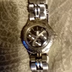 Wemon's Fossil wrist watch with three Sub dials.